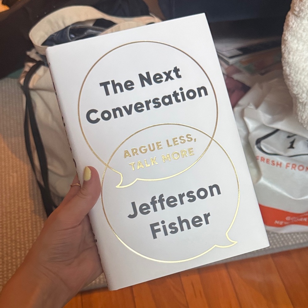 The Next Conversation by Jefferson Fisher - White and Gold